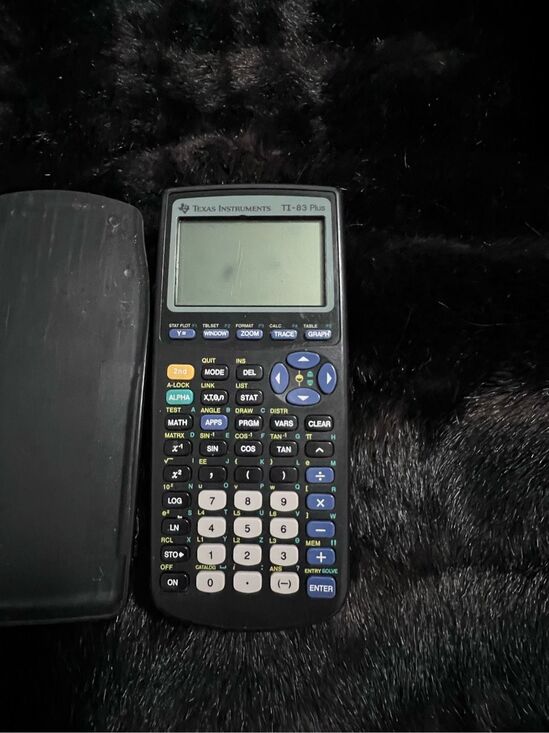 Texas Instruments Other - Texas Instruments T1-83 Plus Graphing Calculator - Black W/ Cover Tested Working
